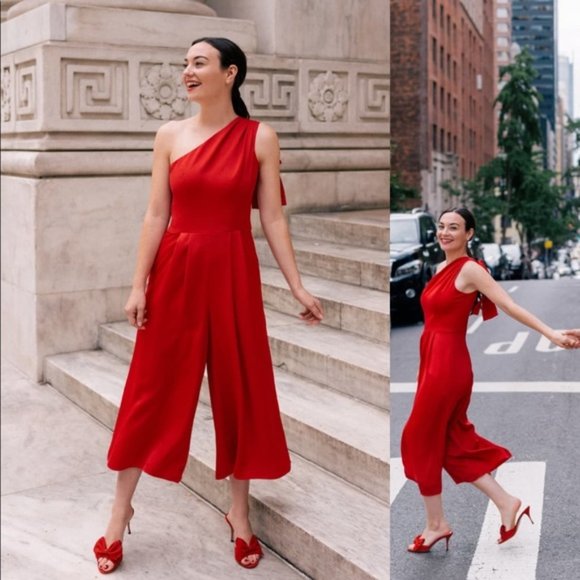 Gal Meets Glam Carmen Ruby Jumpsuit - Picture 1 of 4